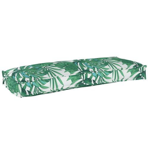 Pallepuder til Bænk 2 stk Blad Mønster 100x40x8 cm Oxford Stof