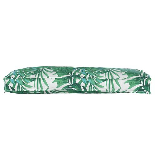 Pallepuder til Bænk 2 stk Blad Mønster 100x40x8 cm Oxford Stof