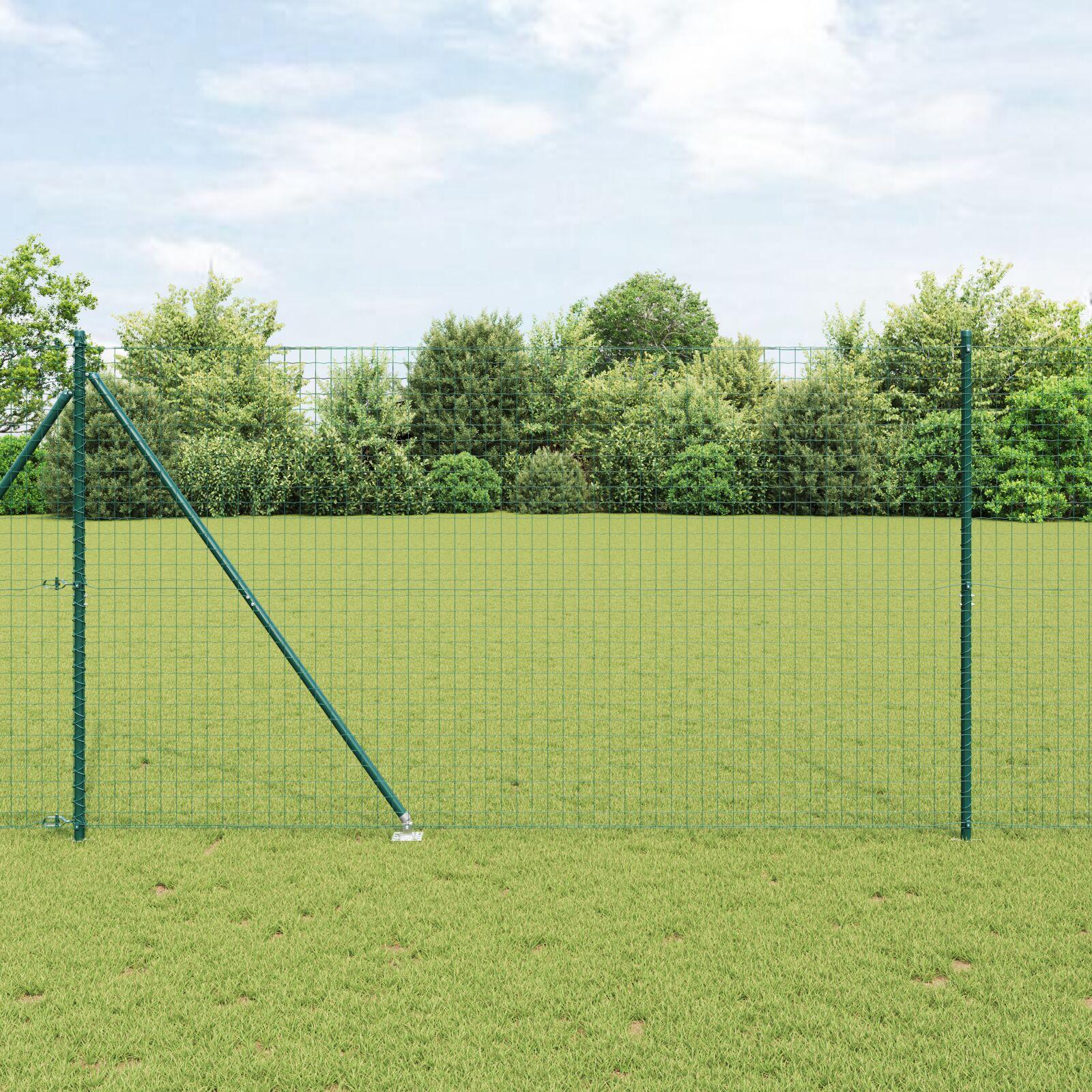 Hegnspæle med Pind 7 stk Ø32 mm 170 cm Galvaniseret Stål