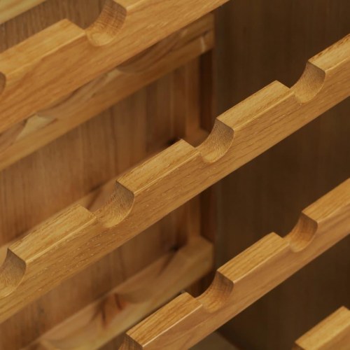 Vinskab 56 x 32 x 110 cm massivt egetræ