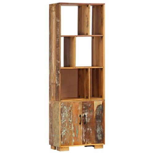 Bogreol 60x35x180 cm massivt genbrugstræ