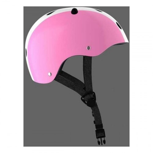 Moltó børnecykelhjelm - pink/hvid, 48-53 cm
