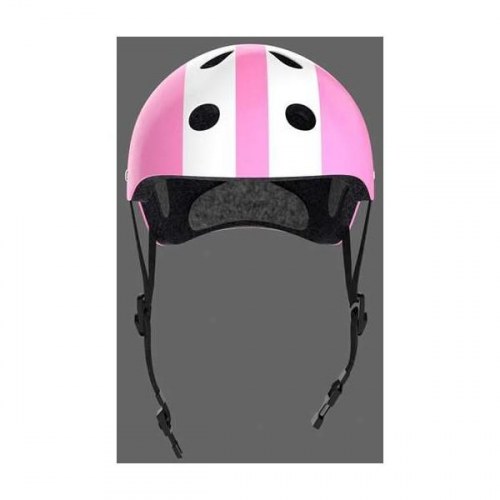 Moltó børnecykelhjelm - pink/hvid, 48-53 cm