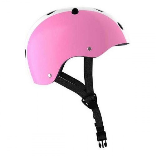 Moltó børnecykelhjelm - pink/hvid, 48-53 cm