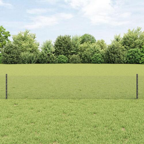 Welded Wire Fence med 44 U Posts Grå 0,4x100 m Stål