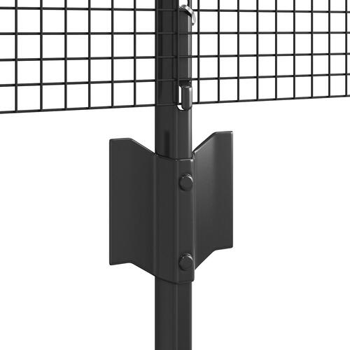 Welded Wire Fence med 44 U Posts Grå 0,4x100 m Stål