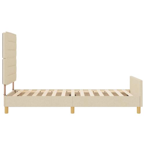 Sengestel i Creme, 80x200 cm, Stof