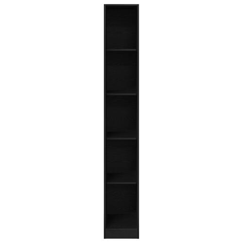 Sort Egetræ Garderobe - 30x50x200 cm, Lavet af konstrueret træ