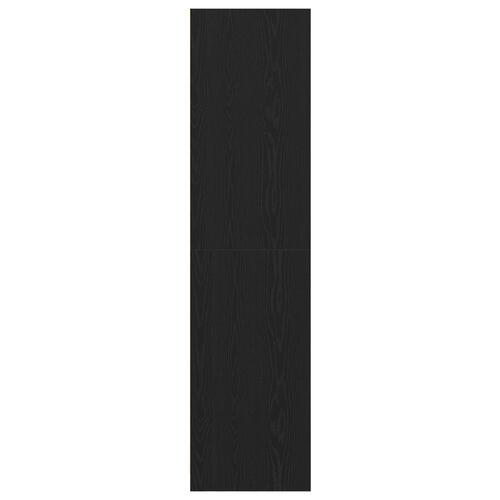 Sort Egetræ Garderobe - 30x50x200 cm, Lavet af konstrueret træ