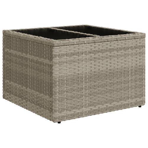 6-delt have sofa sæt med puder grå poly rattan