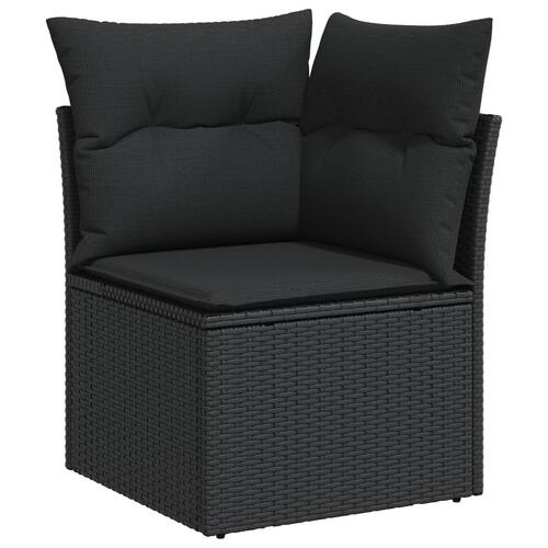 5 Stykke Have Sofa Sæt med Puder Beige Poly Rattan