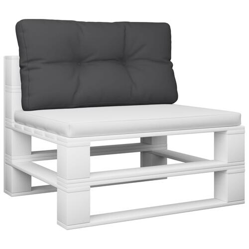 Pallehynde 70x40x12 cm stof sort (OUTLET A)