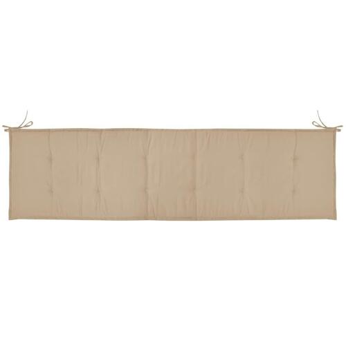Hynde til havebænk 180x50x3 cm oxfordstof beige (OUTLET A)