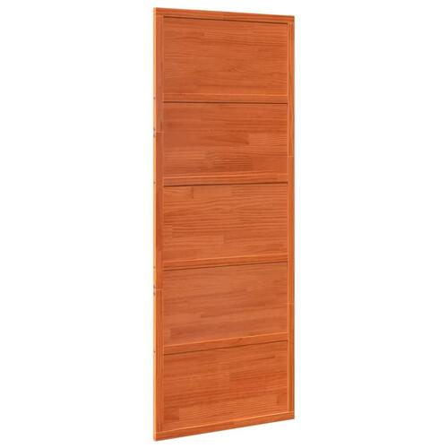 Skydedør 80x208 cm massivt fyrretræ gyldenbrun (OUTLET A)
