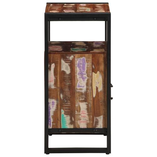 Badeværelsesskab Flerfarvet 40x35x75 cm Massivt Træ Genbrug
