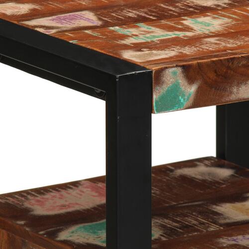 Badeværelsesskab Flerfarvet 40x35x75 cm Massivt Træ Genbrug