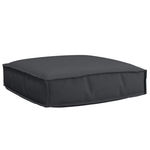 Pallepude til sæde Sort 60x60x12 cm Oxford stof