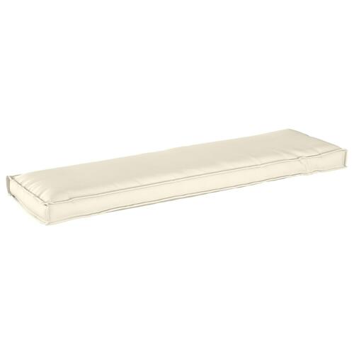 Pallepude til Bænk Creme 140x40x8 cm Oxford Stof