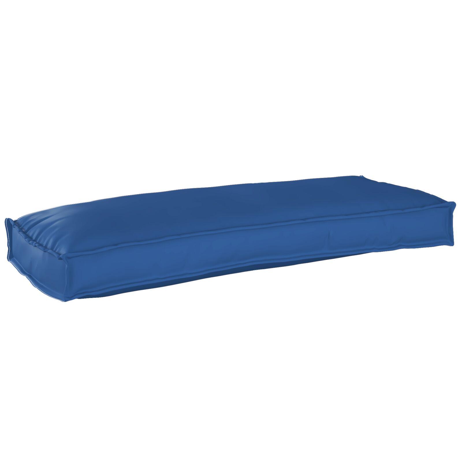 Pallet Puder til Bænk 2 stk Royal Blue 100x40x8 cm Oxford Stof