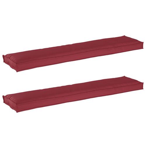 Pallepuder til bænk 2 stk Vinkrud 180x40x8 cm Oxford stof