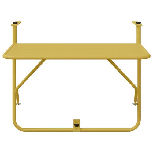 Foldbart Hængende Altanbord - Guld, 60x40 cm, Stål