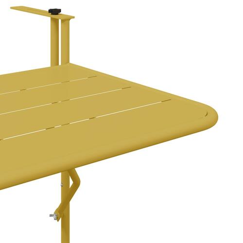 Foldbart Hængende Altanbord - Guld, 60x40 cm, Stål