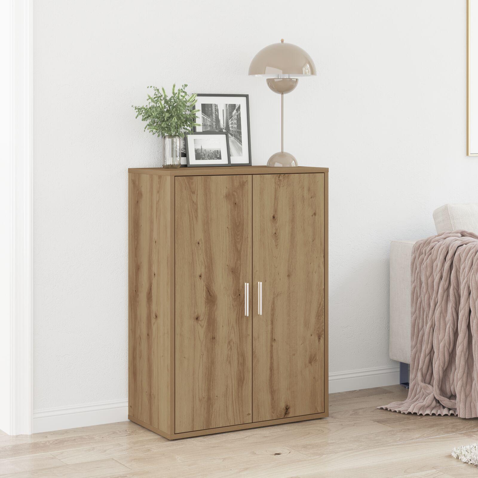 Sidebord artisan eg 60 x 31 x 84 cm Konstrueret træ billede