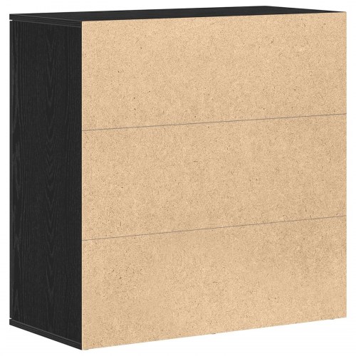 Skabsø Sort egetræ 79x38x80 cm Konstrueret træ