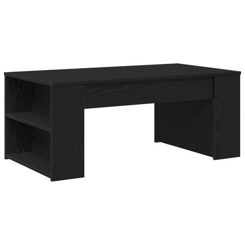 Sofabord Sort Eg 102x55x42 cm Konstrueret Træ