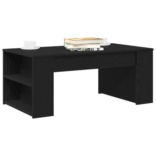 Sofabord Sort Eg 102x55x42 cm Konstrueret Træ