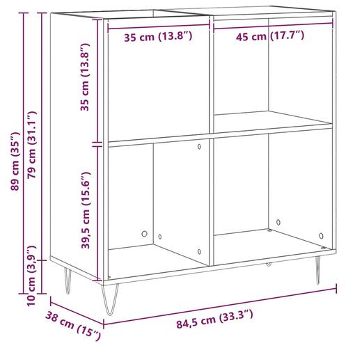 Medie Skab Artisan Eg 84,5 x 38 x 90 cm Konstrueret Træ