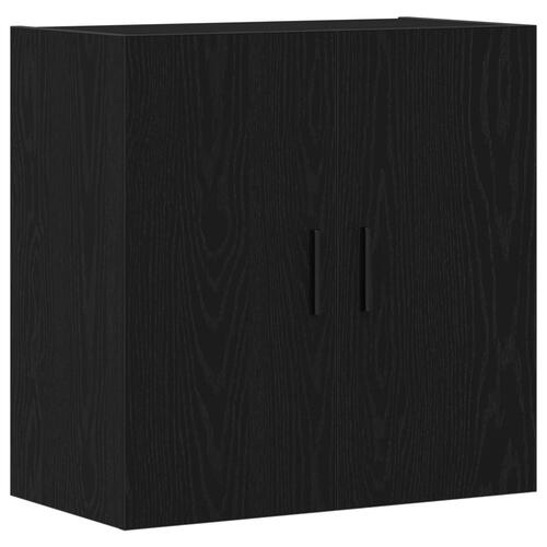Vægskab Sort egetræ 60x31x60 cm Konstrueret træ