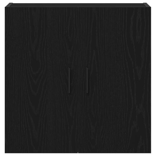 Vægskab Sort egetræ 60x31x60 cm Konstrueret træ