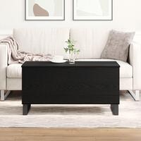 Sofabord Sort Eg 90x44,5x45 cm Konstrueret Træ