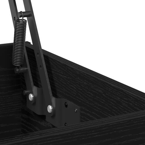 Sofabord Sort Eg 90x44,5x45 cm Konstrueret Træ