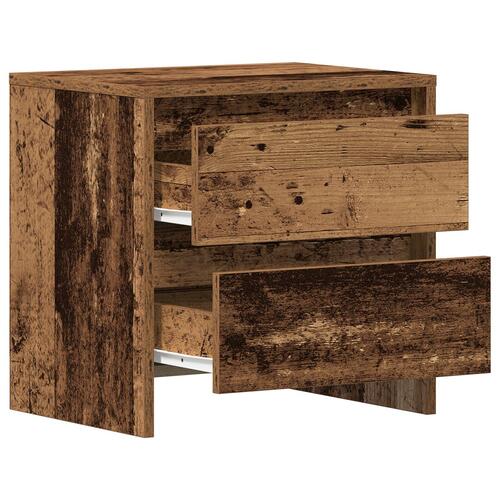Sengebord Gammel Træ 45x34x44.5 cm Konstrueret Træ