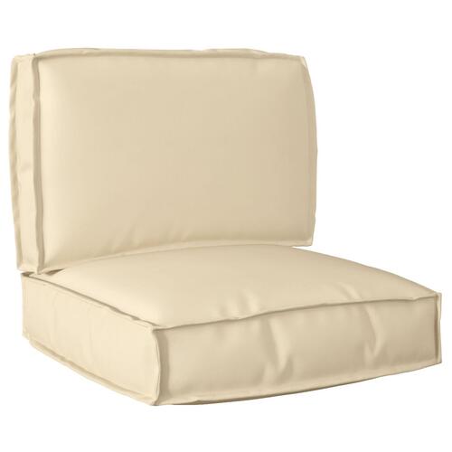 Pallepudesæt Sæt af 2 Beige Polyester Aftagelige betræk