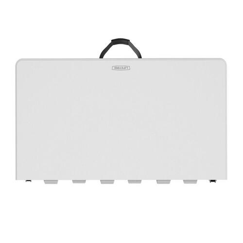 Sammenklappeligt bord Lifetime Hvid Stål Plastik 94 x 74 x 94 cm (OUTLET B)