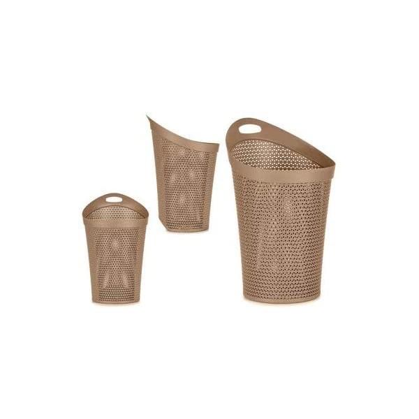 Vasketøjskurv Beige Plastik (100L)
