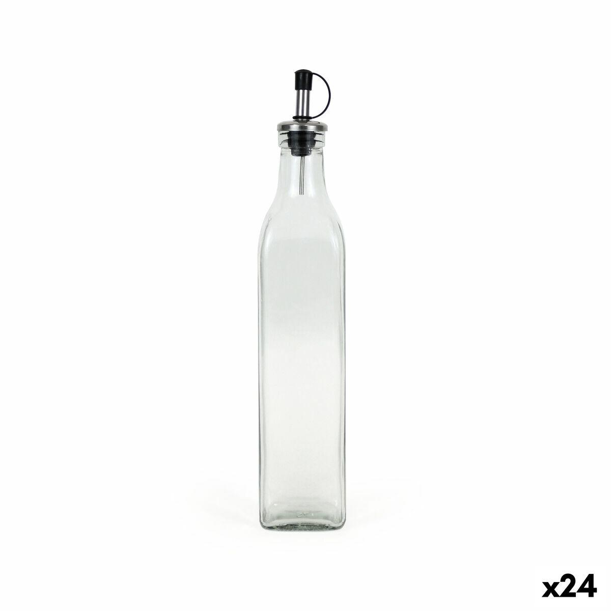 Anna flakon i glas 0,5 l - gennemsigtig/sølv (24 stk.)