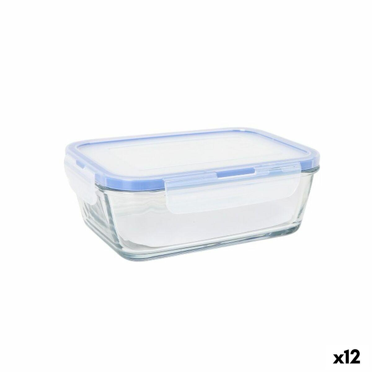 LAV hermetisk madkasse, grå gennemsigtig, 0,8 l - 12 stk.
