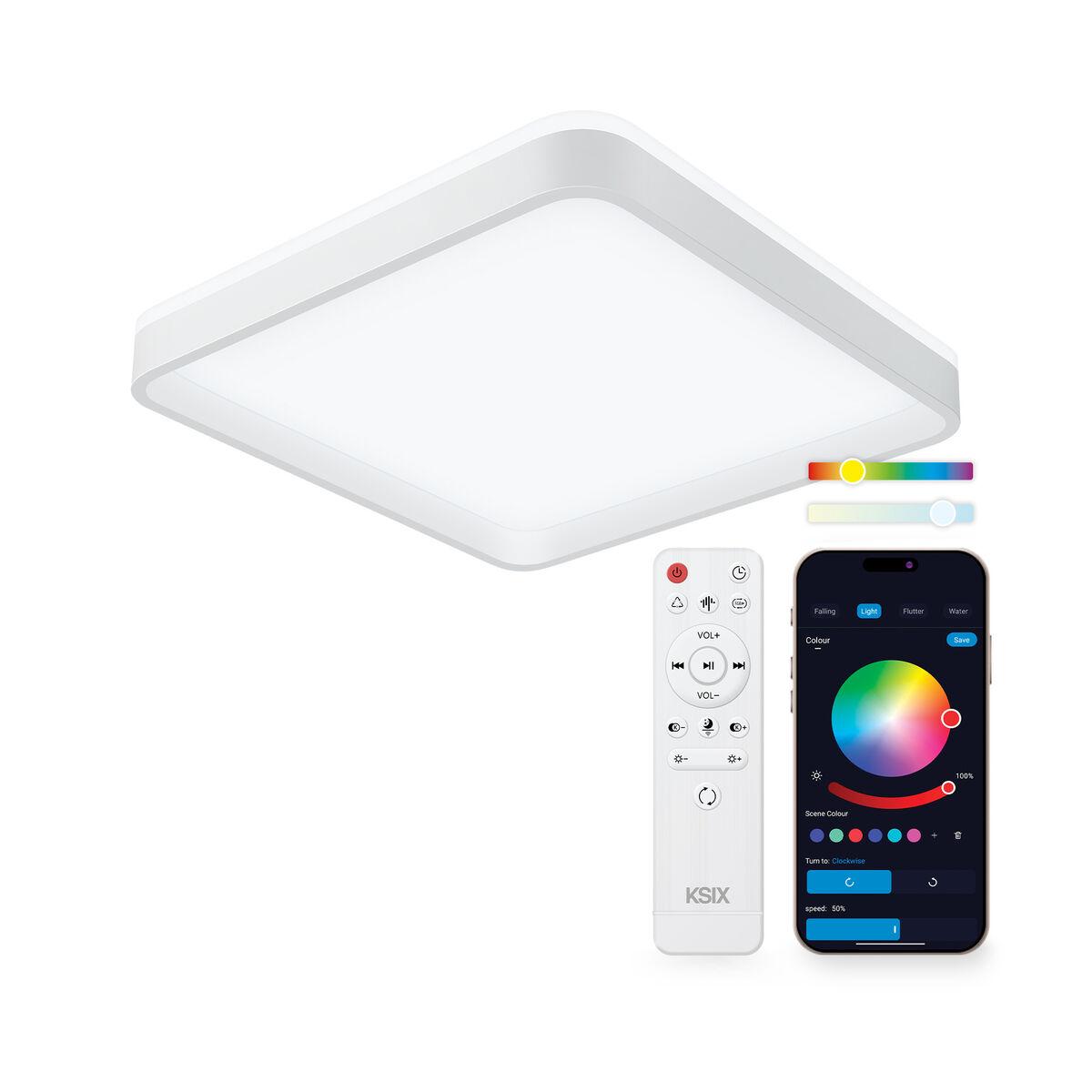 KSIX Stellar Plus LED-loftlampe RGB Wi‑Fi (3000-6500 K)