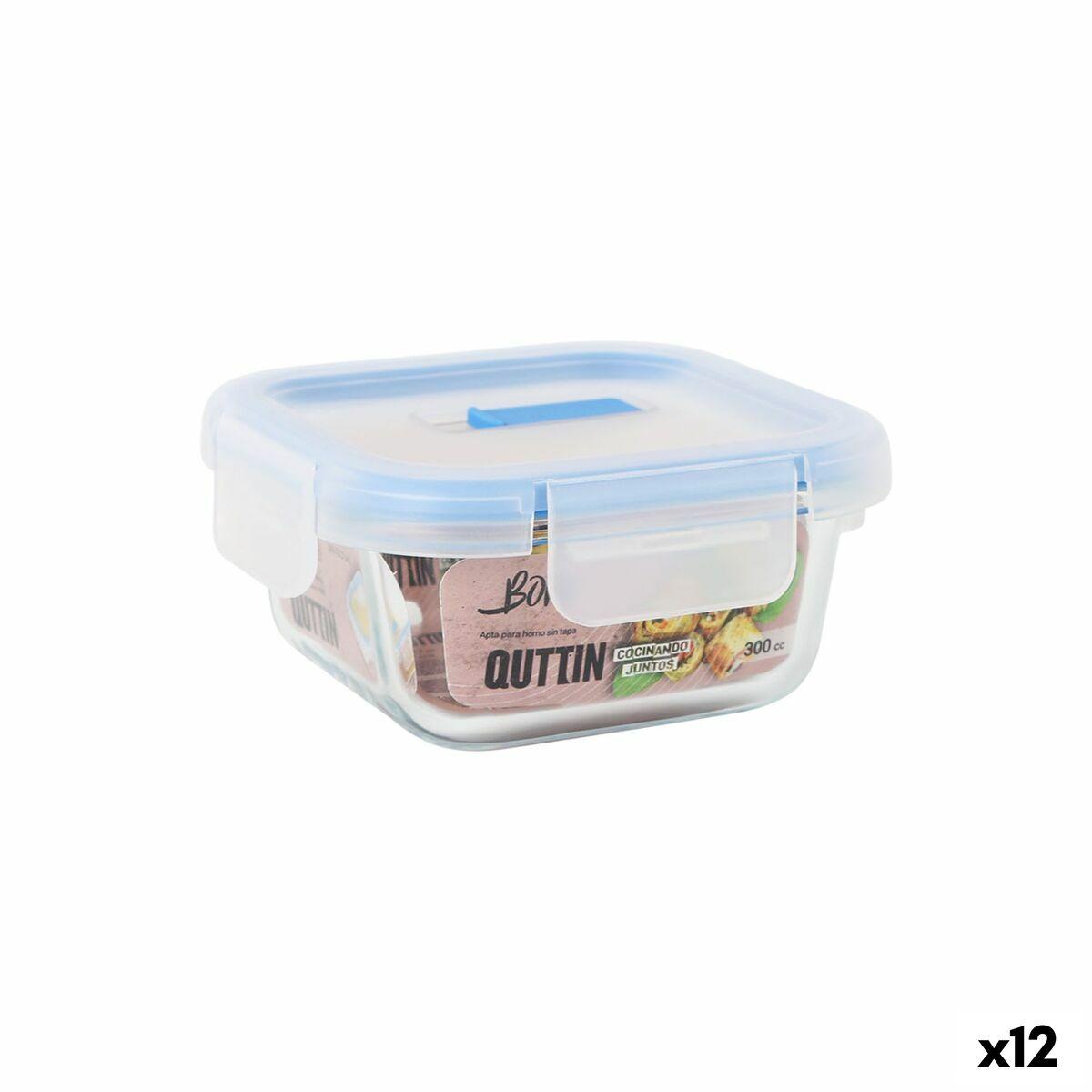 Quttin Boho hermetisk madkasse - gennemsigtig 0,3 l (12 stk.)