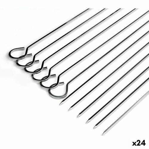 Sæt med grillspyd Algon Metal 27 cm 6 Dele (24 enheder)
