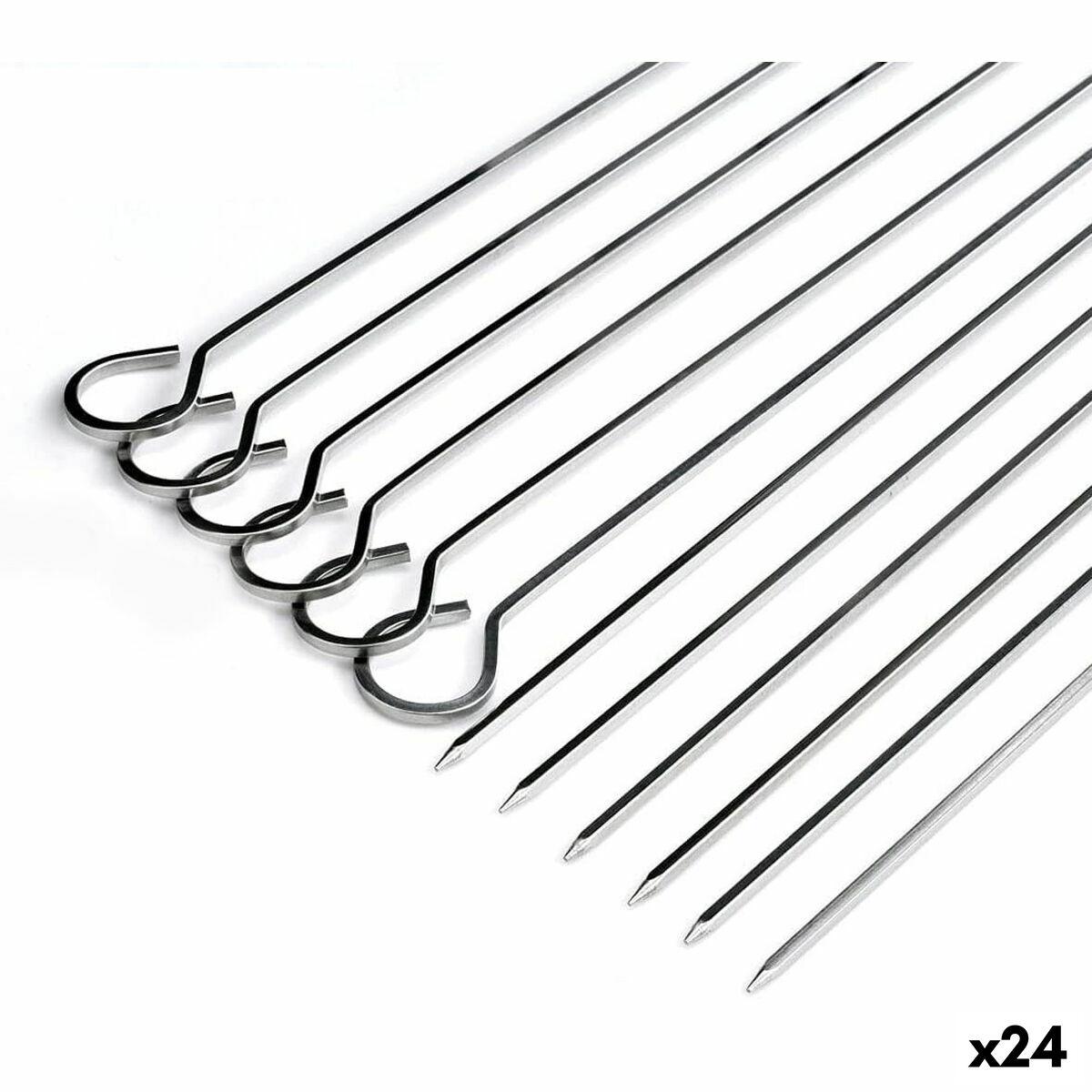 Sæt med grillspyd Algon Metal 27 cm 6 Dele (24 enheder)