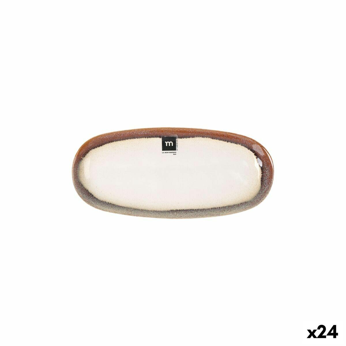 Fustam serveringsfad, oval, 25,8 × 12 × 2,2 cm (24 stk.)
