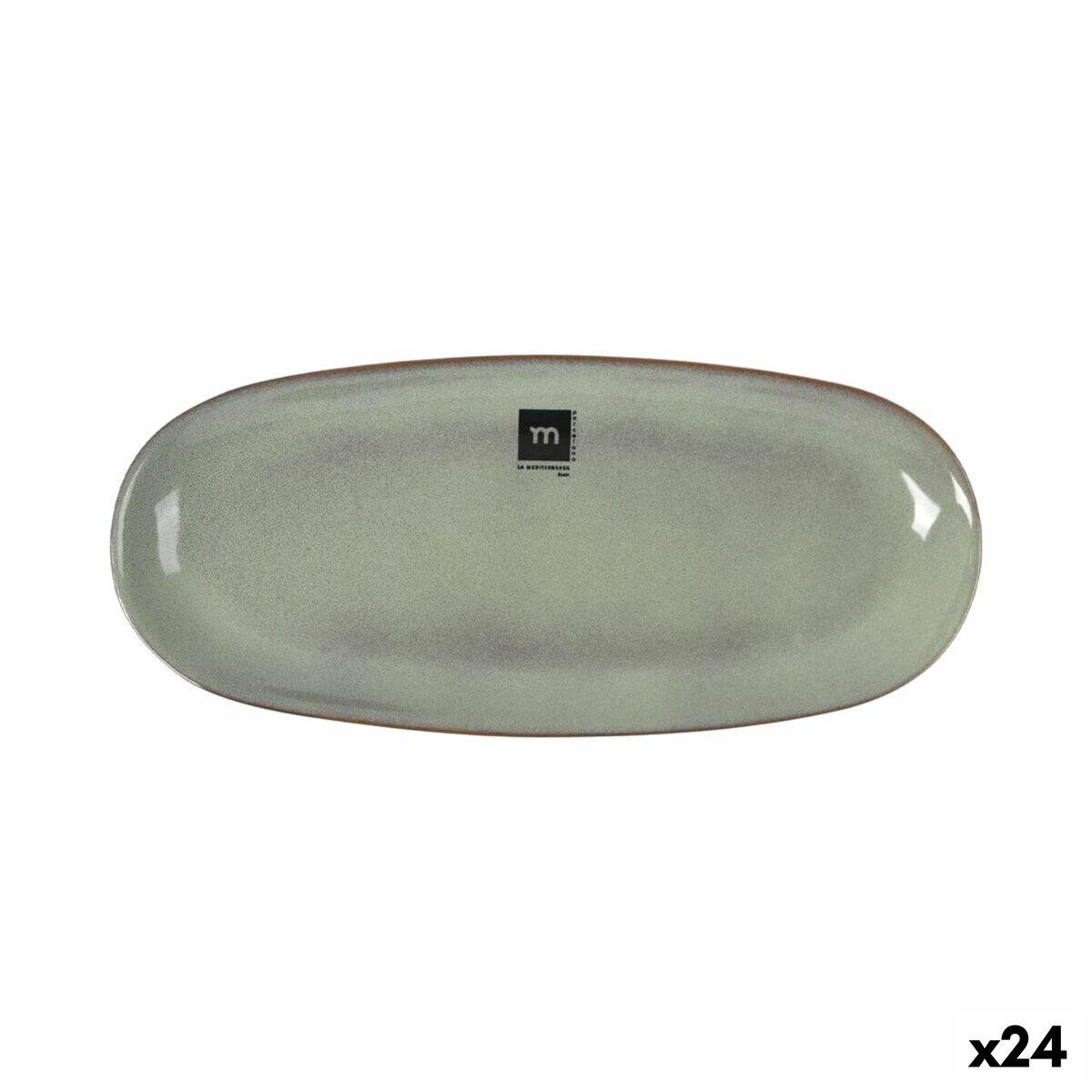Macarella serveringsfad, oval, grøn 29 × 13,5 × 2,4 cm (24 stk.)