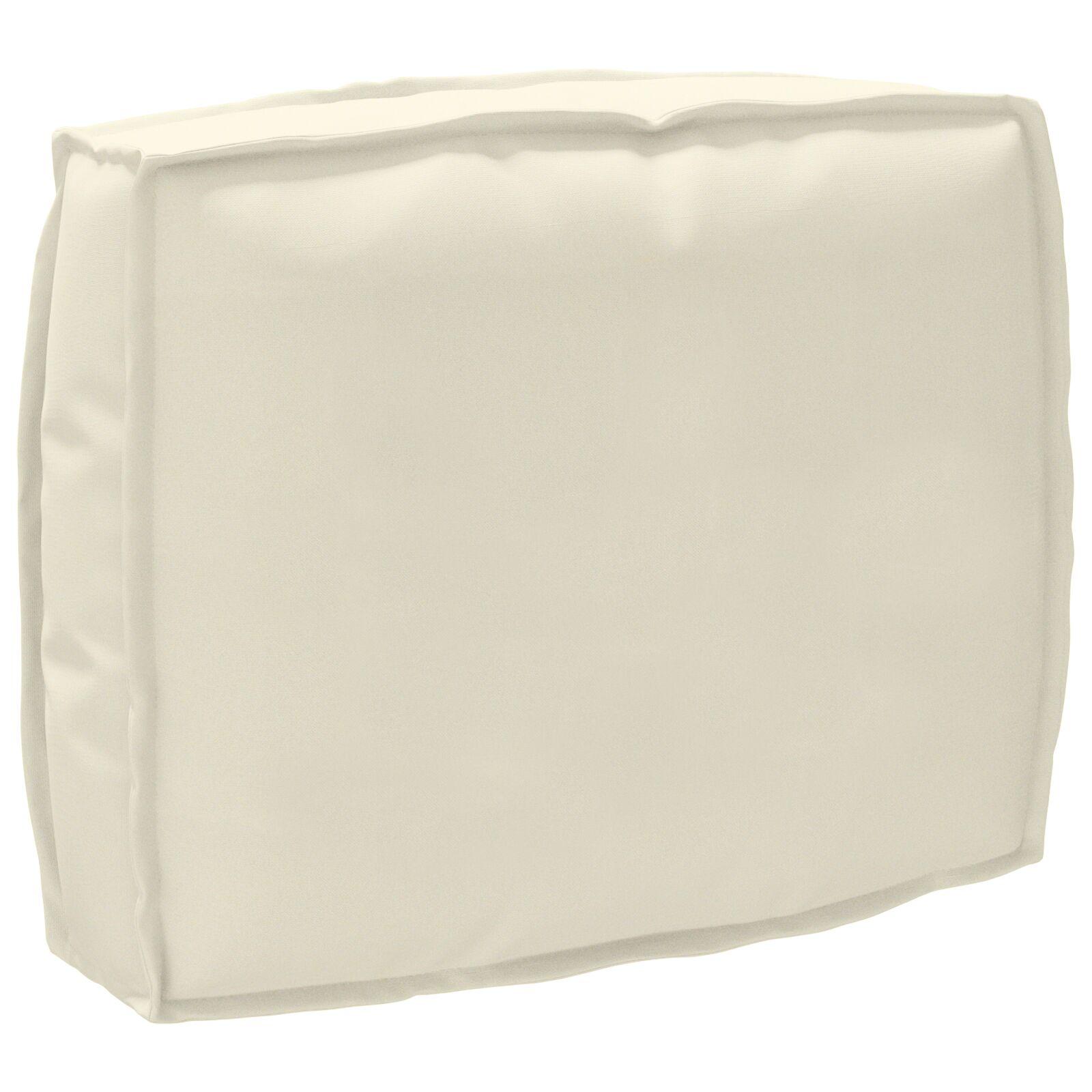 2 Stykker Pallet Pude Sæt Creme Oxford Stof