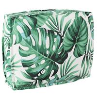 Pallepude-sæt Sæt af 2 Bladmønster Polyester 50x50 cm