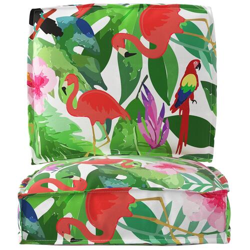 Pallepude Sæt Sæt af 2 Tropisk jungle Polyester Standard